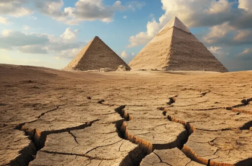 did the bible taqlk about egypt goign through a drought