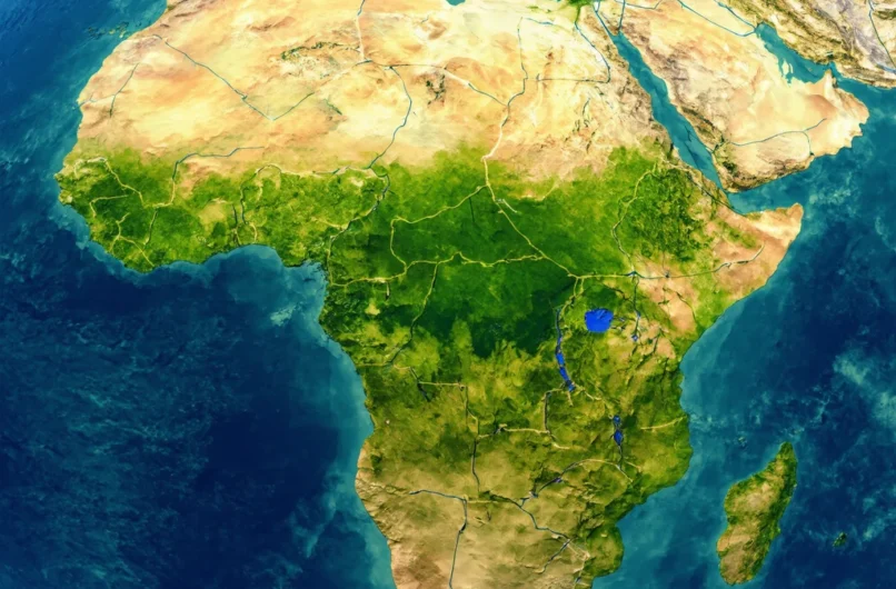 nile river on africa map