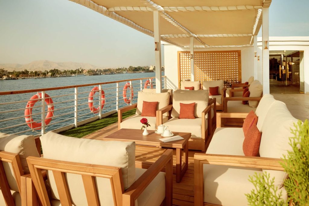 Nile Exploration Cruises MS Royal Serenade The Sun Deck Seating